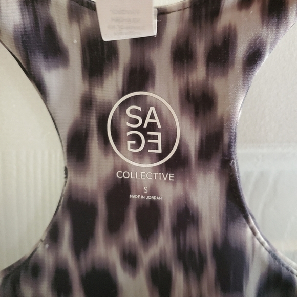 Sage Collective Leopard Print Sports Bra Small - Picture 4 of 6